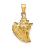 10K 3-D Conch Shell Charm - Image 4