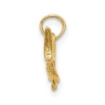 10K Textured 2-D Marlin Fish Charm - Image 2