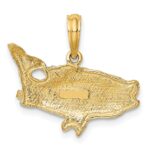 10K 2-D Bass Fish w/ Tail Up Charm - Image 4