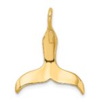 10K 3-D Polished Whale Tail Charm - Image 4