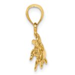 10K Polished Triple Manatee Charm - Image 2