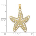 10K Cut-Out Starfish Charm - Image 3