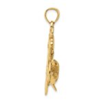 10K 2-D Anchor with Shark Charm - Image 2