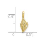 10K Mini Conch Shell Charm - Image 3