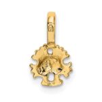 10K Mini Sand Dollar w/ Fixed Bail Charm - Image 4