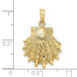 10K Lions Paw Shell Charm - Image 3