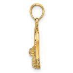 10K 2-D Nantucket Basket Charm - Image 2