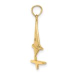 10K 3-D Textured Windsail Surfing Board Charm - Image 2