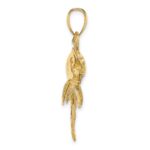 10K 2-D Polished/Satin Swordfish Charm - Image 2