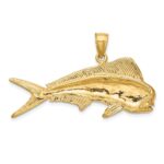 10K 2-D Male Dorado (Mahi-Mahi) Charm - Image 4