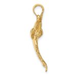 10K 3-D Polished BLUE MARLIN Charm - Image 2