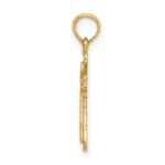 10K Engraved Small Cross w/ X  Center Charm - Image 2