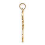 10K Cut-Out Fancy Cross Charm - Image 2