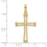 10K Polished and Cut-Out Cross - Image 3