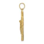 10K Textured Crucifix w/ Frame Charm - Image 2