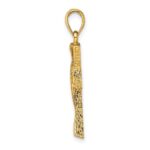 10K Polished Cut-Out Design Cross Charm - Image 2