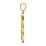 10K Beaded Cross Charm - Image 2
