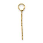 10K Cut-Out Cross Charm - Image 2