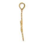 10K Crucifix W/ Fancy Edges Charm - Image 2
