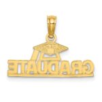 10K Polished GRADUATE Under Cap Charm - Image 4
