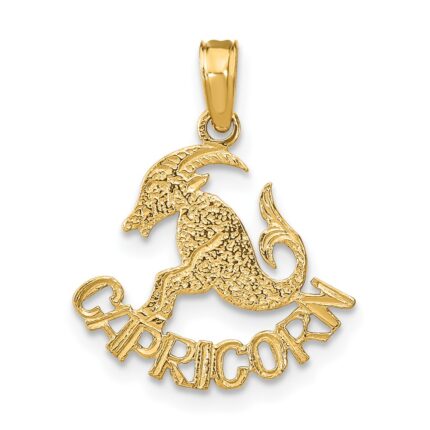 10K CAPRICORN Zodiac Charm