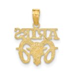 10K ARIES Zodiac Charm - Image 4