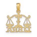 10K LIBRA Zodiac Charm - Image 4