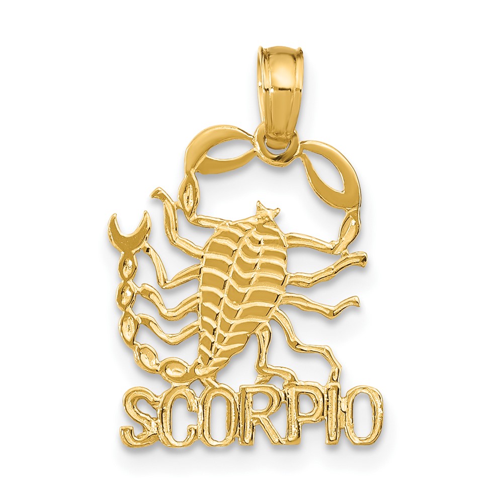 10K8953.jpg 10K SCORPIO Zodiac Charm - Image 1