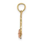 10K Two-Tone #1 GRANDMA W/ Flower Charm - Image 2