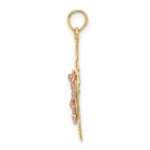 10K Two-Tone Crucifix Charm - Image 2
