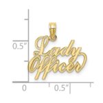 10k LADY OFFICER Charm - Image 3