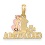 10k Two-Tone #1 GRANDMA w/ Three Hearts Charm - Image 4