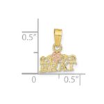 10K Rose and Yellow Gold BRAT Pendant - Image 2