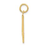10k Large Polished Number 4 Charm - Image 2