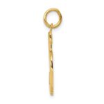 10k Large Polished Number 5 Charm - Image 2