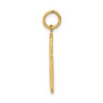 10k Large Polished Number 6 Charm - Image 2