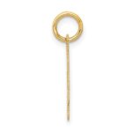10k Medium Satin Number 4 Charm - Image 2