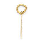 10k Small Satin Number 4 Charm - Image 2