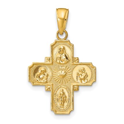 10k 4-Way Medal Pendant