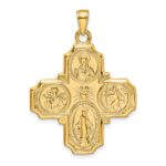 10k Four-Way Medal Pendant