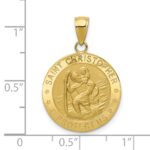 10k Saint Christopher Medal Pendant - Image 3