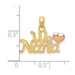 10k Two-Tone We Love Nana Charm - Image 3