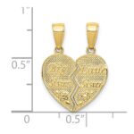 10k Big Sister/Little Sister Break-apart Charm - Image 3
