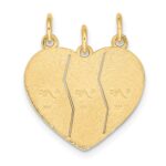 10k 3 piece Break-apart Big Sis, Sis & Lil Sis Charm - Image 4