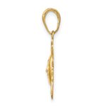 10k Diamond-Cut Small Sun Charm - Image 2