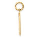 10k Medium Polished Number 0 Charm - Image 2