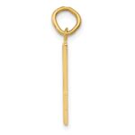 10k Medium Polished Number 4 Charm - Image 2