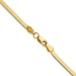 10k 2.5mm Silky Herringbone Chain - Image 3