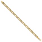 10k Lite 5.5mm Double Link Charm Bracelet - Image 3