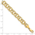 10k Lite 8.5mm Double Link Charm Bracelet - Image 3